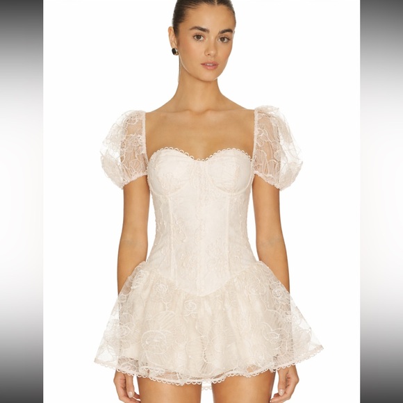 MAJORELLE Pants - MAJORELLE Scarlett Romper in Cream